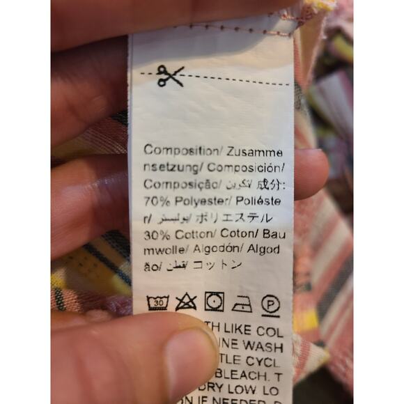 Emery rose large women's striped ruffle trim 2 piece set - Picture 8 of 13